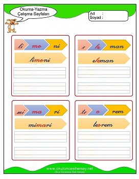 m sesi Grubu Çalışma Sayfaları